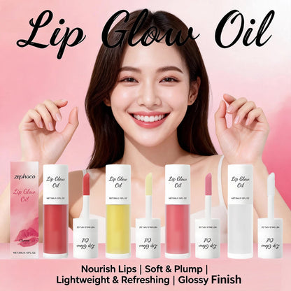 Peony/Cherry/Coconut/Honey Lip Glow Oil Enhancer Lip Gloss Plumping Lip Nourishing Remove Lip Line Brighten Lip Makeup Cosmetics